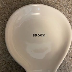 Rae Dunn Ceramic “spoon.” Spoon rest